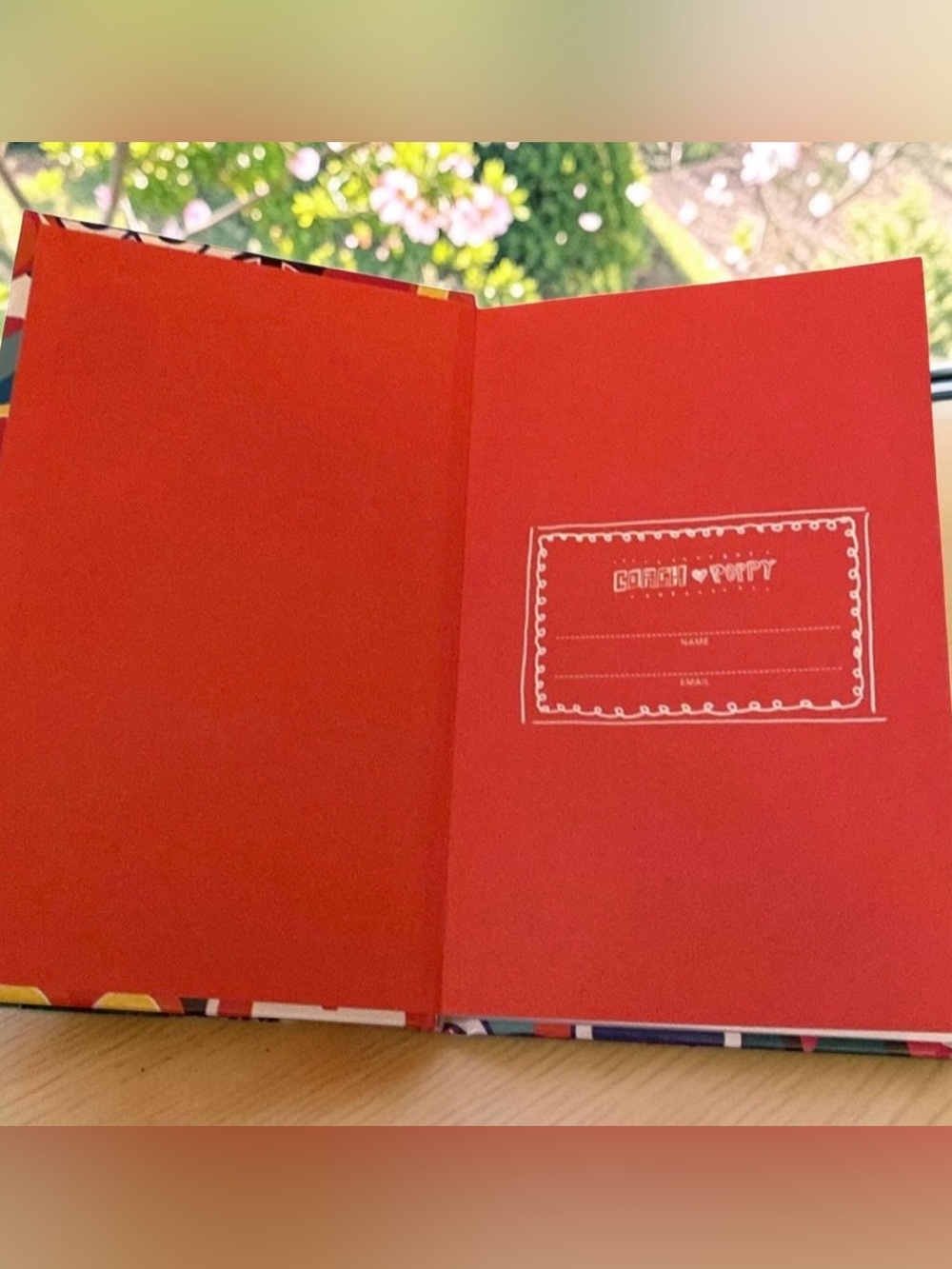 Coach Poppy hardcover, journal writing drawing pad notebook unlined NEW - Picture 5 of 10